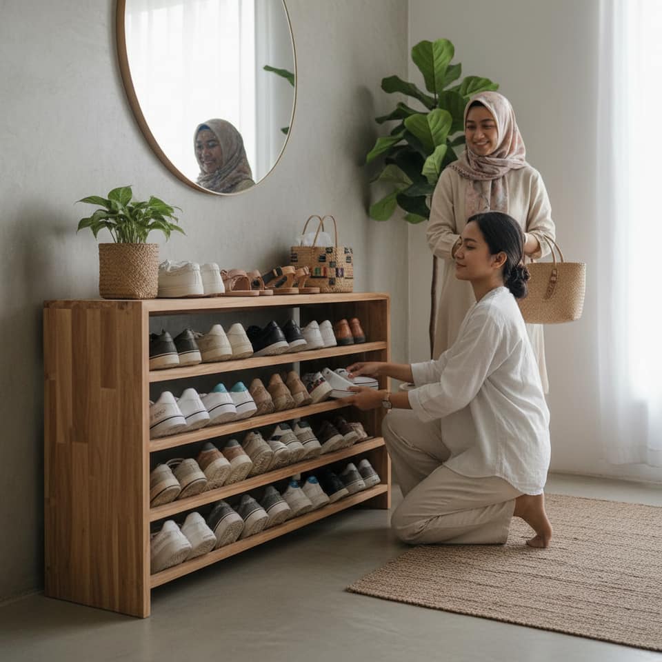 Rak Sepatu Praktis Harian