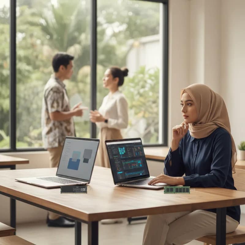 RAM 8GB vs 16GB untuk Laptop Kerja: Perbedaan yang Terasa di Pemakaian Nyata