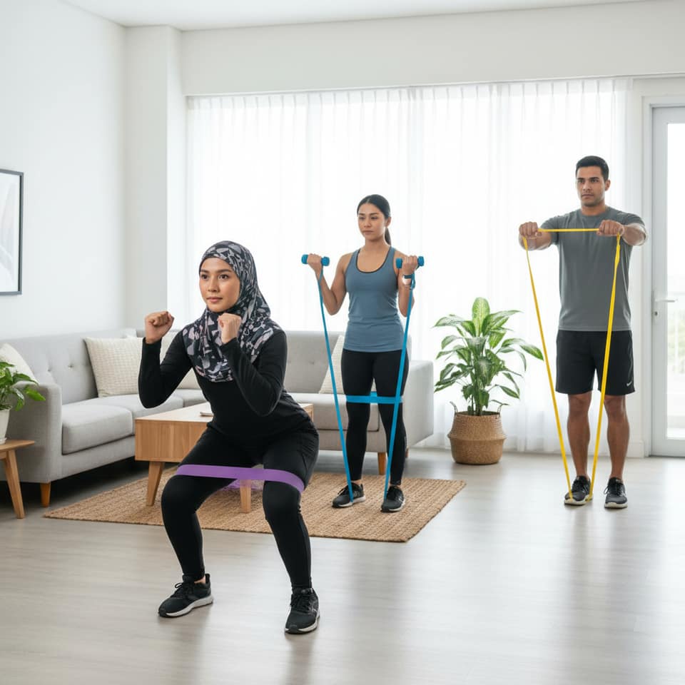 Resistance Band Kuat Untuk Latihan Rumahan
