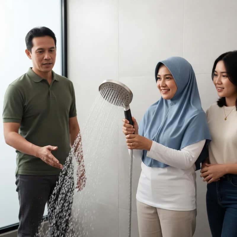 Shower Head Tekanan Tinggi untuk Air PDAM yang Lemah: Cara Kerja dan Pilihan
