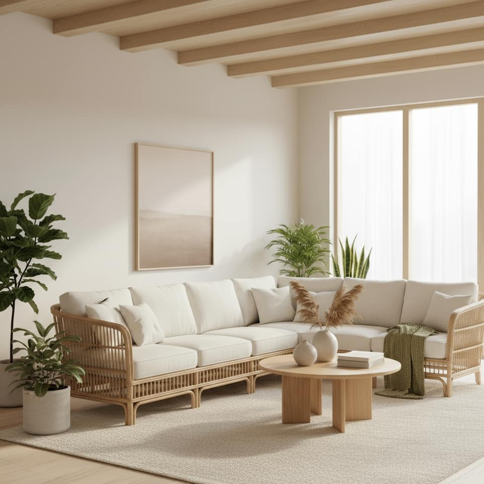 Sofa Rotan Modern untuk Sentuhan Alami di Rumah Anda