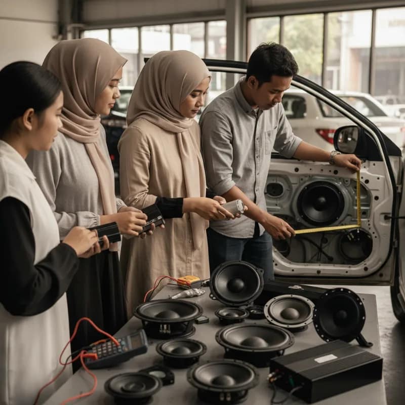 Speaker Mobil Berdasarkan Ukuran Pintu dan Daya Amplifier yang Tersedia