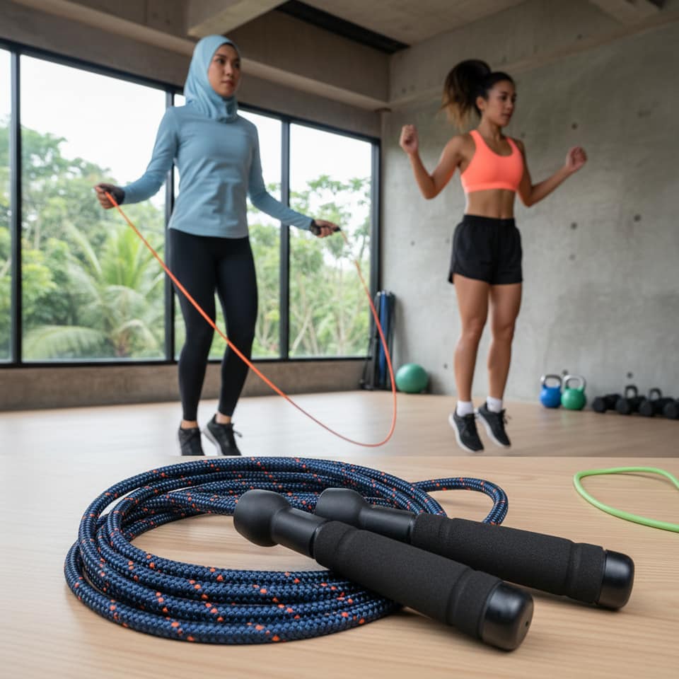 Tali Skipping Kokoh Untuk Latihan Intens