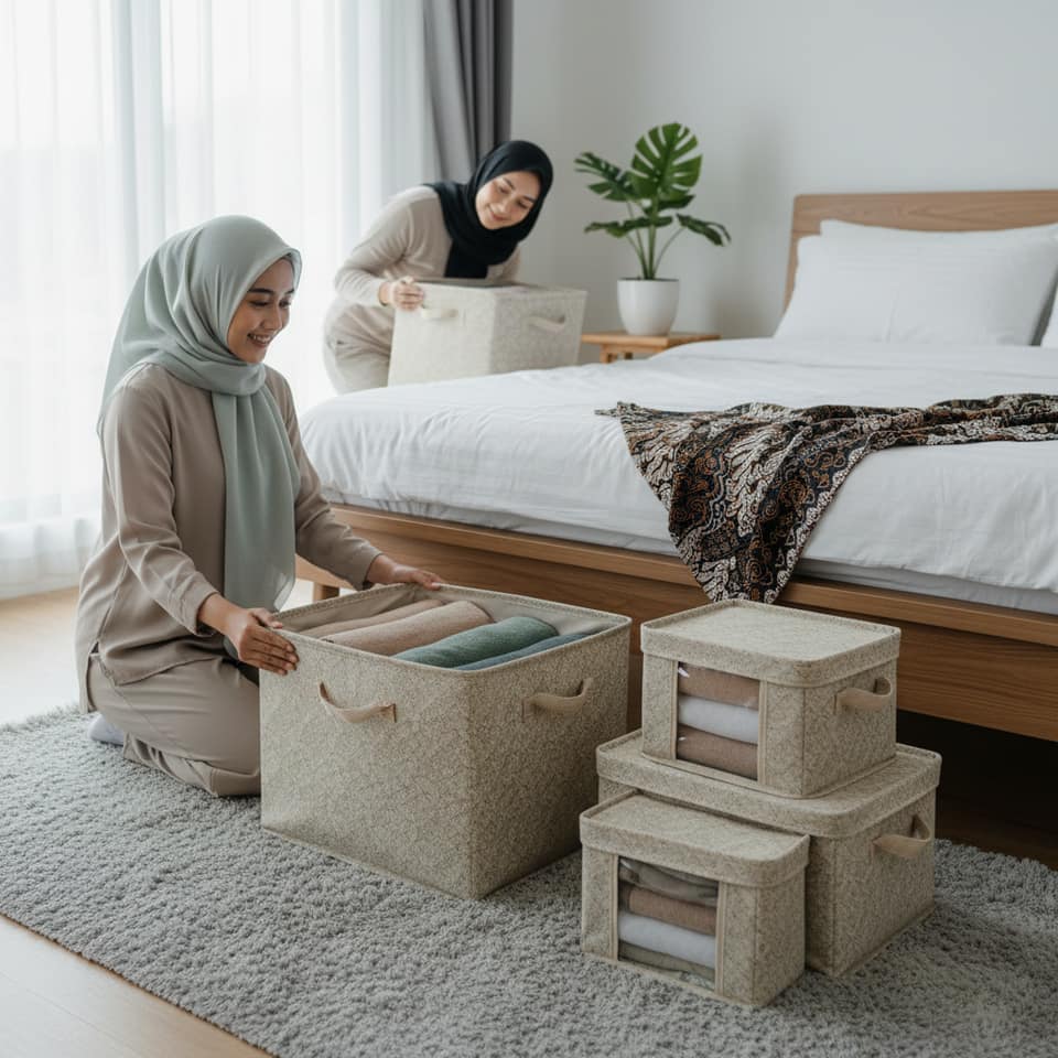 Tempat Penyimpanan Bawah Tempat Tidur, Kapasitas dan Material yang Tahan Lembab