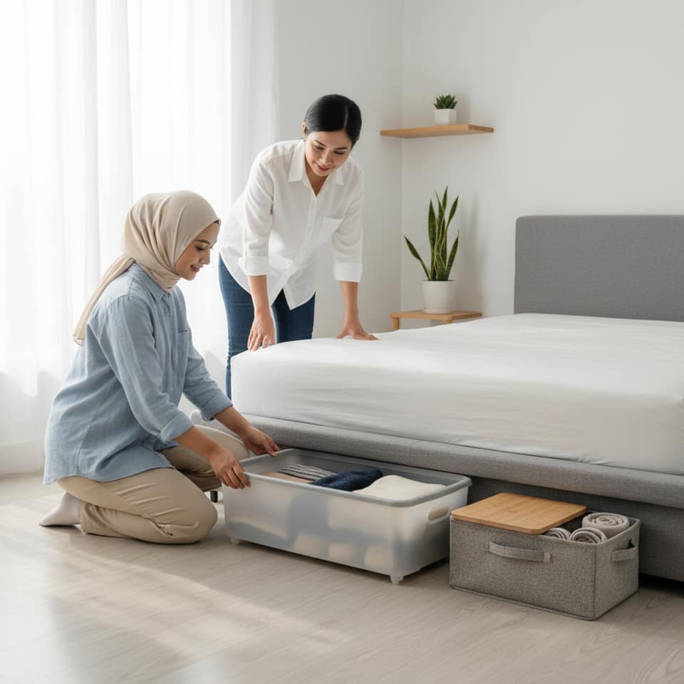 Tips Memilih Penyimpanan Bawah Tempat Tidur untuk Kamar Minimalis