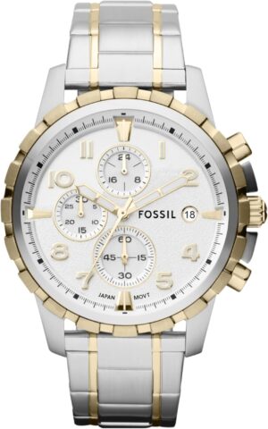 Fossil Men’s Dean Quartz Stainless Steel Chronograph Watch