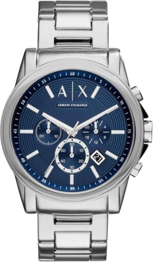 AX Armani Exchange Chronograph Watch for Men with Leather, Stainless Steel or Silicone Band