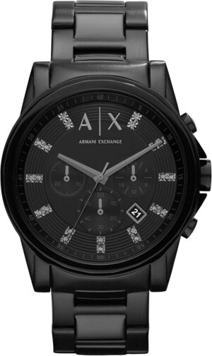 AX Armani Exchange Chronograph Watch for Men with Leather, Stainless Steel or Silicone Band