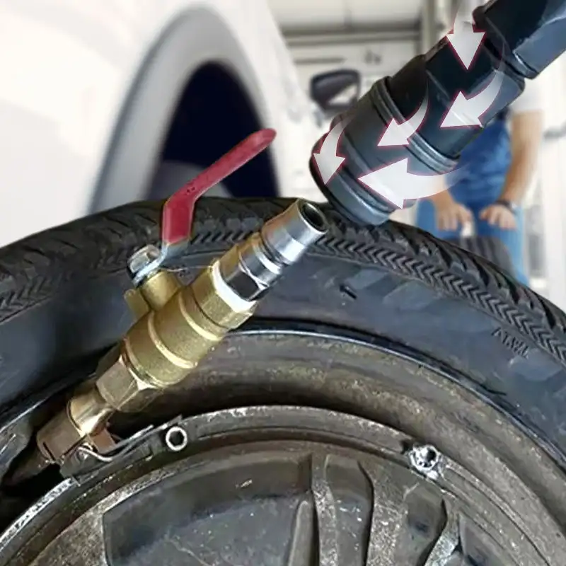 Air Blow Gun Nozzle For Tire Inflation Quick inflation deflation switch blow air dust gun for cars Ilmapuhalluspistoolin suutin