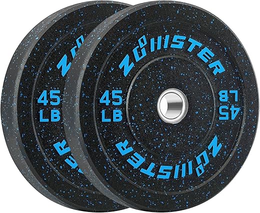Bumper Weight Plate Olympic Plate Hi-Temp Bumper Weight Plate with Steel Insert Strength Training Weight Lifting Plate