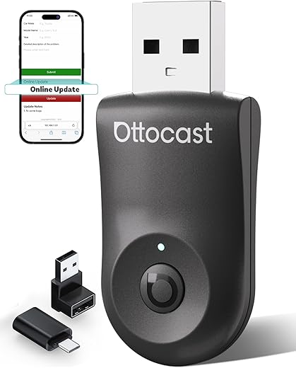New Wired To Wireless Carplay Android 2 In 1 Automatic Adapter Car Gadget Smart Box Plug and Play 5Ghz Wifi Fast Connection