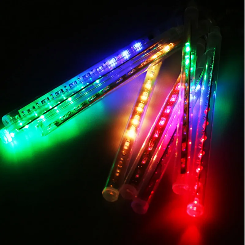 Outdoor LED Meteor Shower Lights Falling Rain Drop Fairy String Light Waterproof for Christmas Party Garden Holiday Decorations