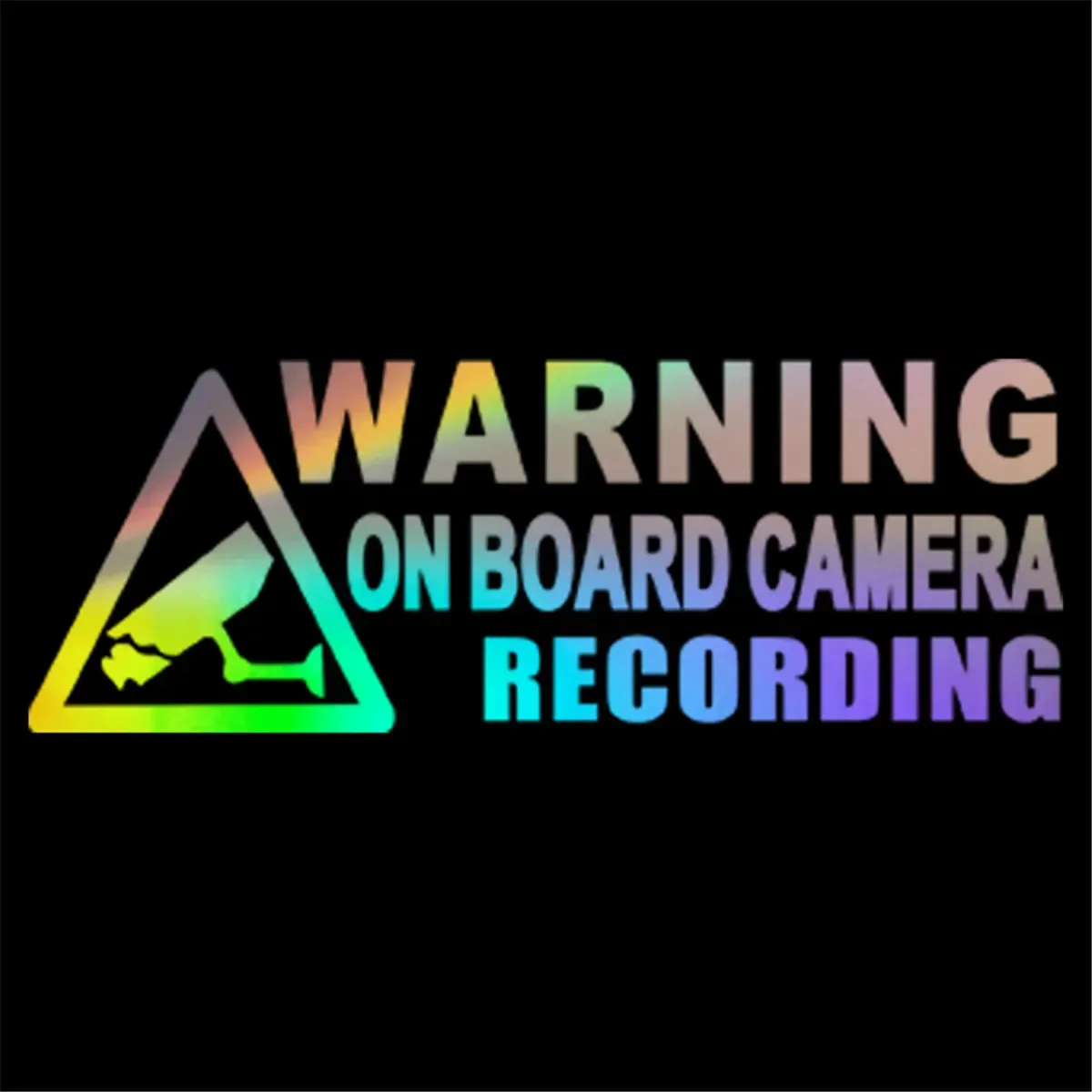 Personality Warning Car Camera Records Waterproof Fashion Car Window Truck Car Sticker Decorative Cover Scratches, 15cm