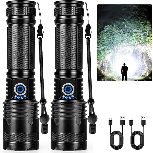 Mini LED Flashlight COB+XPE Portable Torch USB Charging Camping Lantern Zoomable Focus Light Tactical Flashlight with Pen Clip