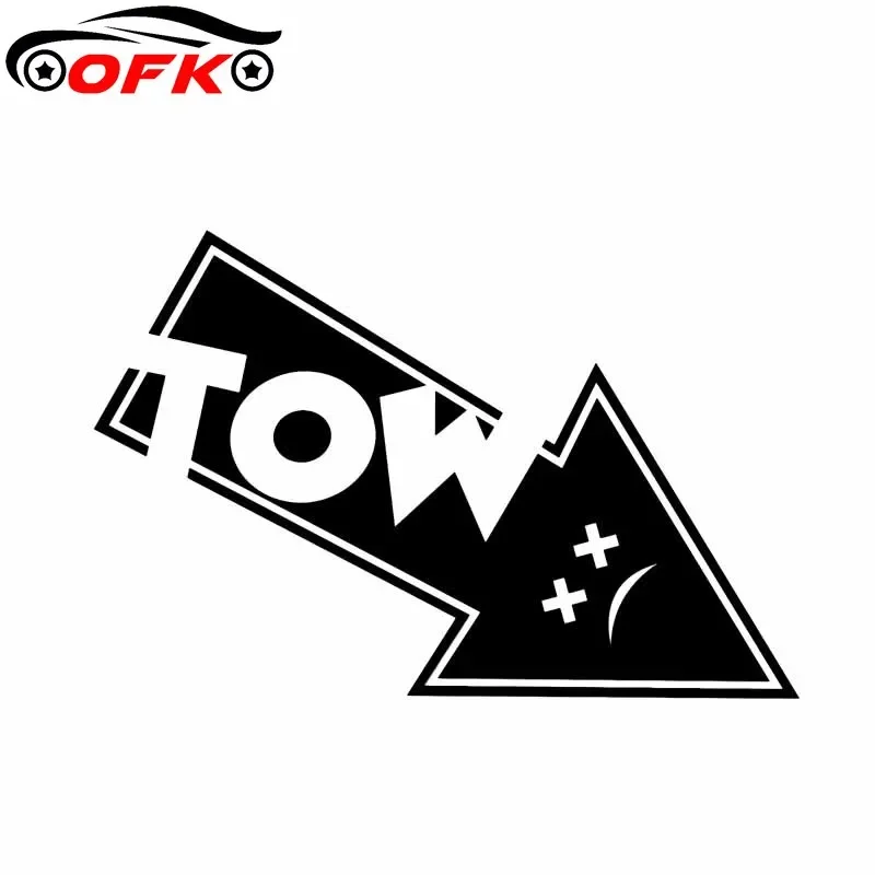 Tow Hook Arrow Vinyl Decal Car Sticker Track Drag Drift Race Black Silver 12.9CM*8.6CM