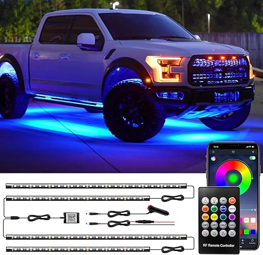 RC headlights 2/4/6/8 red white 3/5mm LED lights RC spotlight remote control front and tail lights